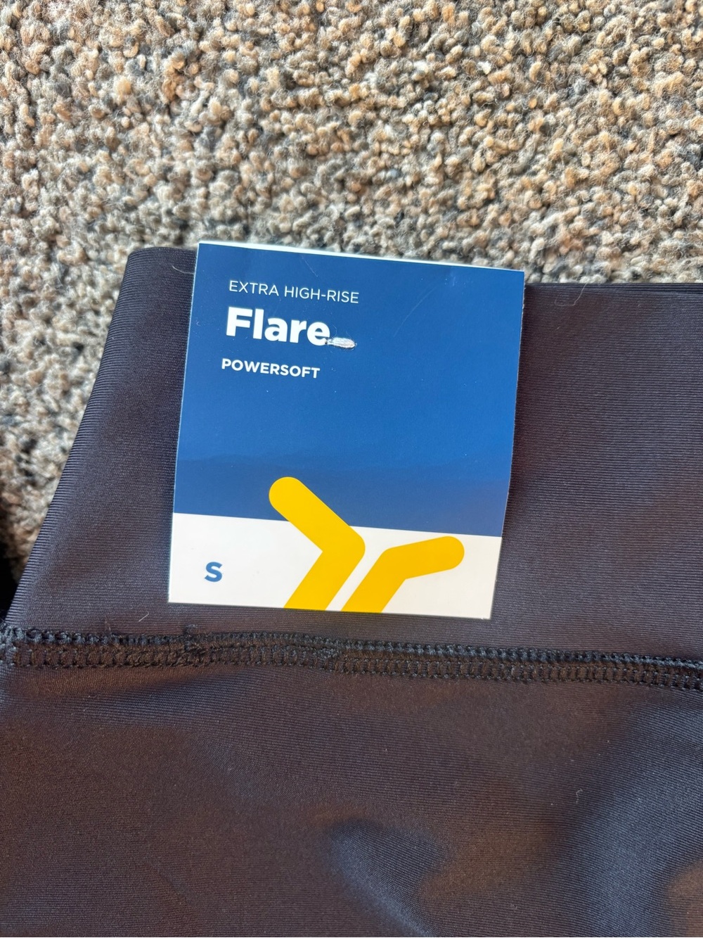 Old Navy Black Extra High-Rise Flare Leggings - Picture 2 of 2